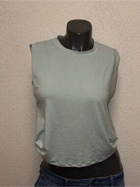 Everyday Crewneck Tank Top in Mint Green